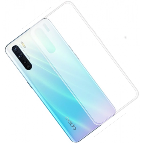 Oppo A91 Kılıf Kamera Korumalı Esnek Silikon Kapak - Şeffaf