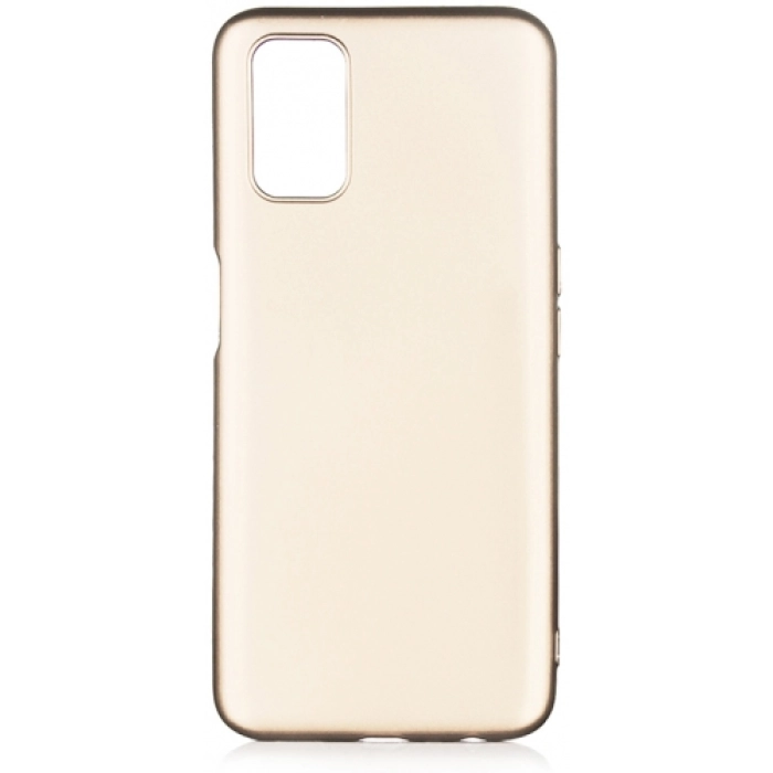 Oppo A92 Kılıf İnce Soft Mat Renkli Esnek Silikon Kapak - Gold