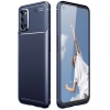 Oppo A92 Kılıf Silikon Parmak İzi Bırakmayan Karbon Soft Negro Kapak - Lacivert