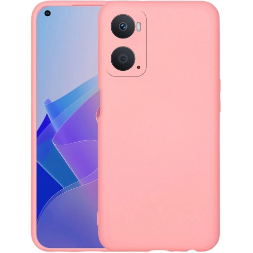 Oppo A96 4G Kılıf İçi Kadife Mat Mara Lansman Silikon Kapak  - Açık Pembe