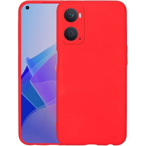 Oppo A96 4G Kılıf İçi Kadife Mat Mara Lansman Silikon Kapak - Kırmızı