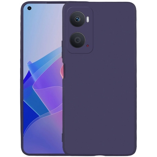 Oppo A96 4G Kılıf İnce Soft Mat Renkli Esnek Silikon Kapak - Lacivert