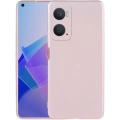 Oppo A96 4G Kılıf İnce Soft Mat Renkli Esnek Silikon Kapak - Rose Gold
