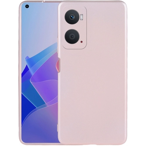Oppo A96 4G Kılıf İnce Soft Mat Renkli Esnek Silikon Kapak - Rose Gold