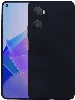 Oppo A96 4G Kılıf İnce Mat Esnek Silikon - Siyah