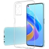 Oppo A96 4G Kılıf Kamera Korumalı Esnek Silikon Kapak - Şeffaf