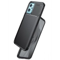 Oppo A96 4G Kılıf Silikon Parmak İzi Bırakmayan Karbon Soft Negro Kapak - Siyah