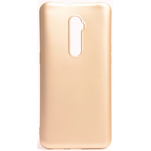 Oppo Reno 10x Zoom Kılıf İnce Soft Mat Renkli Esnek Silikon Kapak - Gold