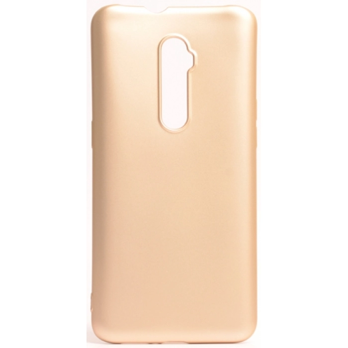 Oppo Reno 10x Zoom Kılıf İnce Soft Mat Renkli Esnek Silikon Kapak - Gold