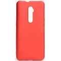 Oppo Reno 10x Zoom Kılıf İnce Soft Mat Renkli Esnek Silikon Kapak - Kırmızı