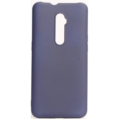 Oppo Reno 10x Zoom Kılıf İnce Soft Mat Renkli Esnek Silikon Kapak - Lacivert