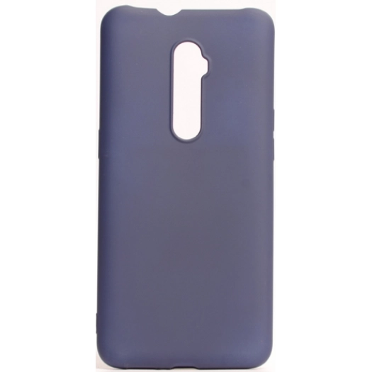 Oppo Reno 10x Zoom Kılıf İnce Soft Mat Renkli Esnek Silikon Kapak - Lacivert