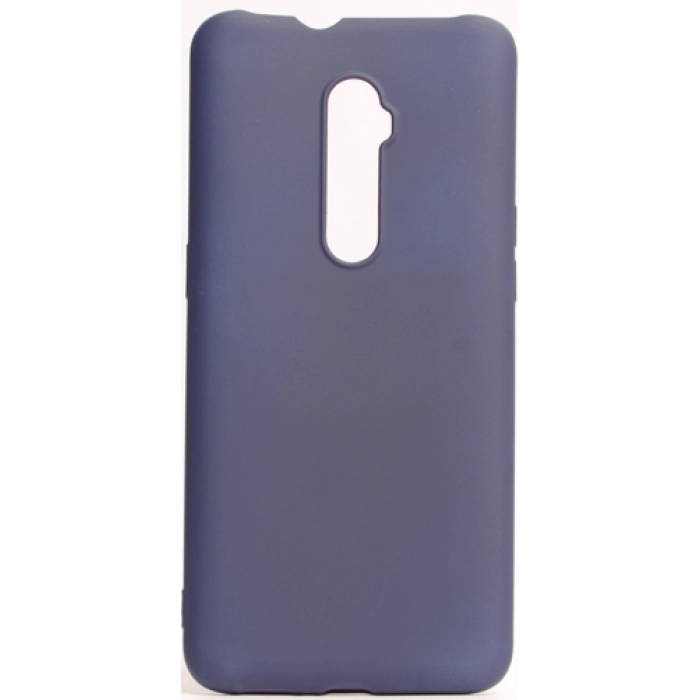 Oppo Reno 10x Zoom Kılıf İnce Soft Mat Renkli Esnek Silikon Kapak - Lacivert