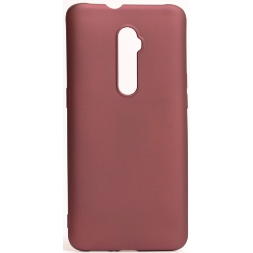 Oppo Reno 10x Zoom Kılıf İnce Soft Mat Renkli Esnek Silikon Kapak - Mürdüm