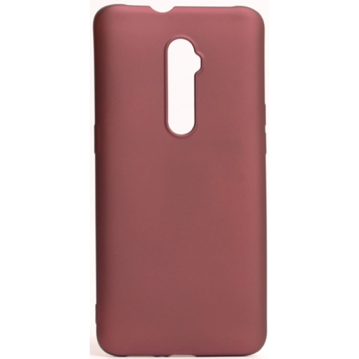 Oppo Reno 10x Zoom Kılıf İnce Soft Mat Renkli Esnek Silikon Kapak - Mürdüm