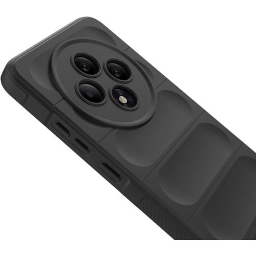 Oppo Reno 11 FS Kılıf Esnek TPU Oyuklu Arka Yüzey Tasarımlı Zore Etnik Silikon Kapak - Lacivert