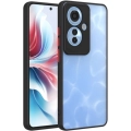 Oppo Reno 11F 5G Kılıf Kamera Korumalı Arkası Şeffaf Mat Silikon Kapak - Siyah