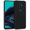 Oppo Reno 2 Kılıf İnce Soft Mat Renkli Esnek Silikon Kapak - Siyah