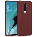Oppo Reno 2z Kılıf İnce Soft Mat Renkli Esnek Silikon Kapak - Mürdüm