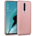 Oppo Reno 2z Kılıf İnce Soft Mat Renkli Esnek Silikon Kapak - Rose Gold