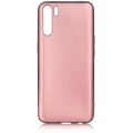 Oppo Reno 3 Kılıf İnce Soft Mat Renkli Esnek Silikon Kapak - Rose Gold
