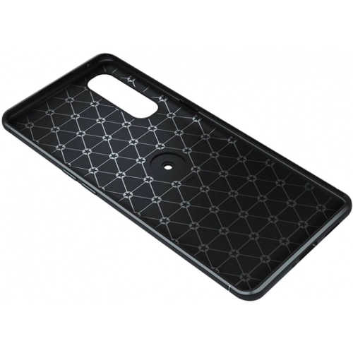 Oppo Reno 3 Pro Kılıf Renkli Silikon Yüzüklü Standlı Auto Focus Ravel Kapak - Mavi - Siyah