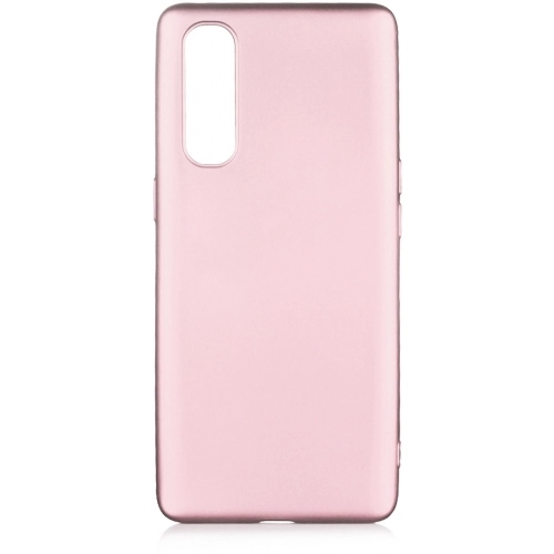 Oppo Reno 3 Pro Kılıf İnce Soft Mat Renkli Esnek Silikon Kapak - Rose Gold