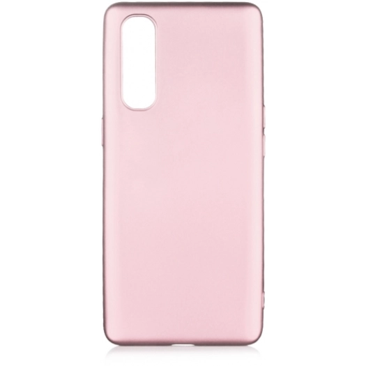 Oppo Reno 3 Pro Kılıf İnce Soft Mat Renkli Esnek Silikon Kapak - Rose Gold