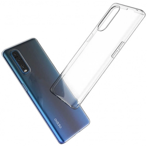 Oppo Reno 3 Pro Kılıf Kamera Korumalı Esnek Silikon Kapak - Şeffaf