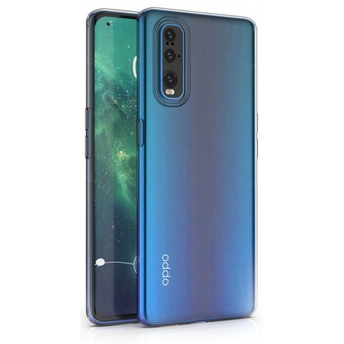 Oppo Reno 3 Pro Kılıf Kamera Korumalı Esnek Silikon Kapak - Şeffaf