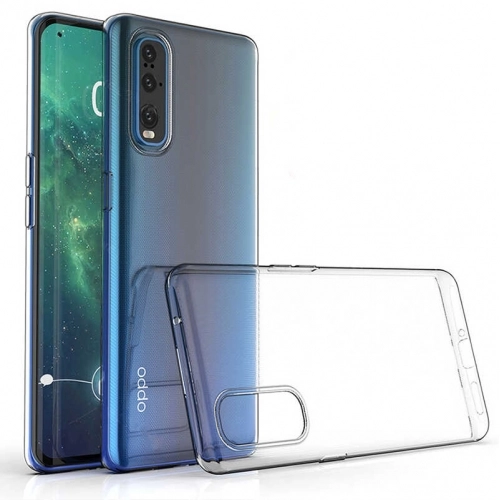 Oppo Reno 3 Pro Kılıf Kamera Korumalı Esnek Silikon Kapak - Şeffaf