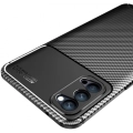 Oppo Reno 4 Kılıf Silikon Parmak İzi Bırakmayan Karbon Soft Negro Kapak - Siyah