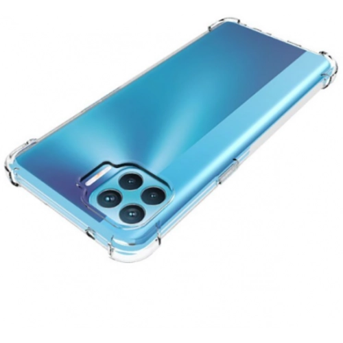 Oppo Reno 4 Lite Kılıf Silikon Köşe Korumalı Airbag Darbe Emici Kapak - Şeffaf