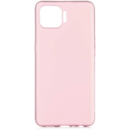 Oppo Reno 4 Lite Kılıf İnce Soft Mat Renkli Esnek Silikon Kapak - Rose Gold