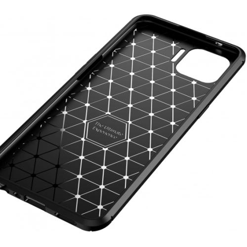 Oppo Reno 4 Lite Kılıf Silikon Parmak İzi Bırakmayan Karbon Soft Negro Kapak - Siyah