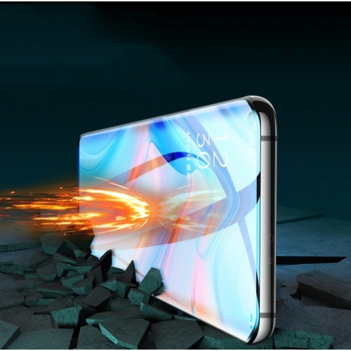 Oppo Reno 4 Pro Esnek Süper Pet Jelatin Ekran Koruyucu - Siyah