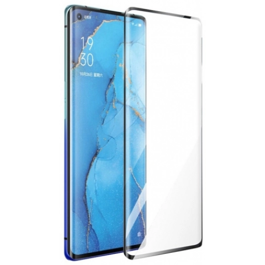 Oppo Reno 4 Pro Esnek Süper Pet Jelatin Ekran Koruyucu - Siyah