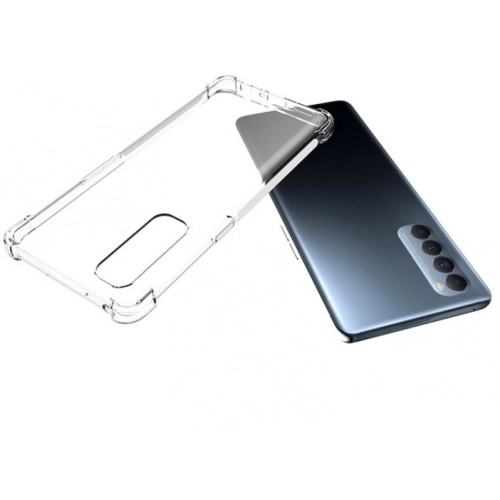 Oppo Reno 4 Pro Kılıf Silikon Köşe Korumalı Airbag Darbe Emici Kapak - Şeffaf