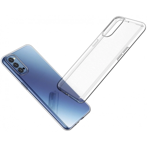 Oppo Reno 4 Pro Kılıf Kamera Korumalı Esnek Silikon Kapak - Şeffaf