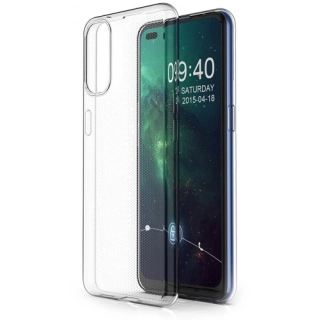 Oppo Reno 4 Pro Kılıf Kamera Korumalı Esnek Silikon Kapak - Şeffaf