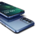 Oppo Reno 4 Pro Kılıf Kamera Korumalı Esnek Silikon Kapak - Şeffaf