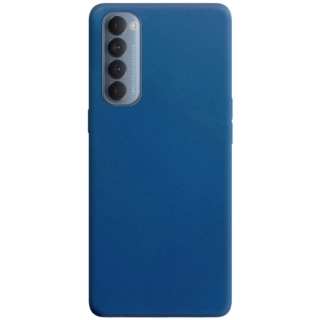 Oppo Reno 4 Pro Kılıf İnce Soft Mat Renkli Esnek Silikon Kapak - Lacivert