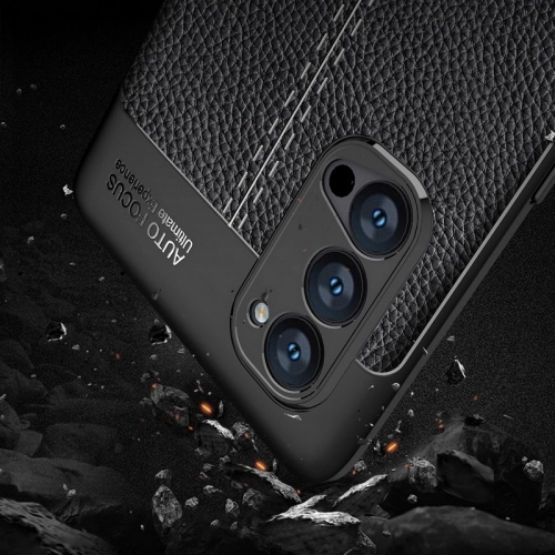 Oppo Reno 4 Pro Kılıf Deri Görünümlü Lüks Parmak İzi Bırakmaz Niss Silikon Kapak - Lacivert