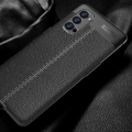 Oppo Reno 4 Pro Kılıf Deri Görünümlü Lüks Parmak İzi Bırakmaz Niss Silikon Kapak - Siyah