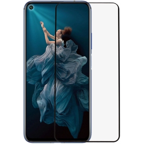 Oppo Reno 4 Kırılmaz Cam Tam Kapatan Kenarları Kırılmaya Dayanıklı Cam Ekran Koruyucu - Siyah