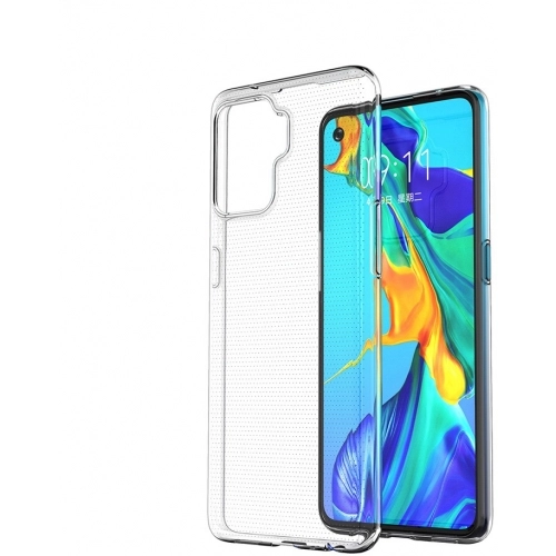 Oppo Reno 5 Lite Kılıf Kamera Korumalı Esnek Silikon Kapak - Şeffaf