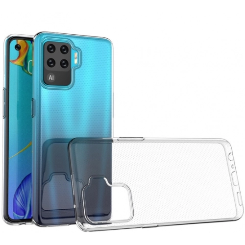 Oppo Reno 5 Lite Kılıf Kamera Korumalı Esnek Silikon Kapak - Şeffaf