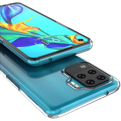 Oppo Reno 5 Lite Kılıf Kamera Korumalı Esnek Silikon Kapak - Şeffaf