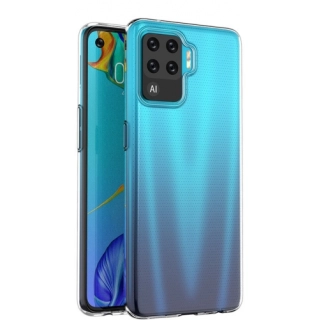 Oppo Reno 5 Lite Kılıf Kamera Korumalı Esnek Silikon Kapak - Şeffaf