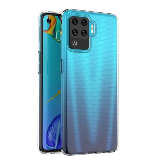 Oppo Reno 5 Lite Kılıf Kamera Korumalı Esnek Silikon Kapak - Şeffaf